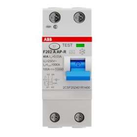 Inter. Dif. (F202) 2P 40A 30mA Immunisé|ABB-ABB440551