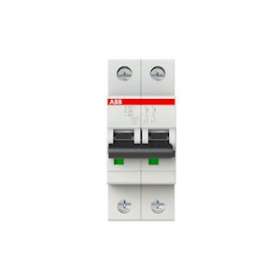 Disjoncteur S202L 2P 20A Courbe C Raccordement à vis - 6KA (2Modules)|ABB-ABB350239