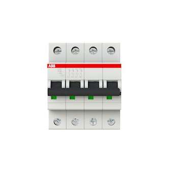 Disjoncteur S204 4P 20A Courbe D Raccordement à vis - 10KA (4Modules)|ABB-ABB352464
