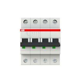 Disjoncteur S204 4P 20A Courbe D Raccordement à vis - 10KA (4Modules)|ABB-ABB352464