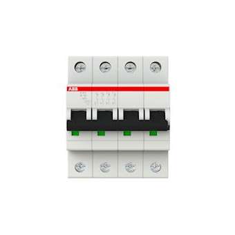 S200 Disjoncteur modulaire- 4P - 10A courbe B - 6000A/10kA (4 modules)-peignable|ABB-ABB352411