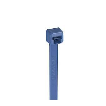 Collier PLT détéctable,188X4,8mm,Polypropylène,Bleu foncé,Cdt:100 (sachet)|Panduit Composants Industriels-PNUPLT2S-C186