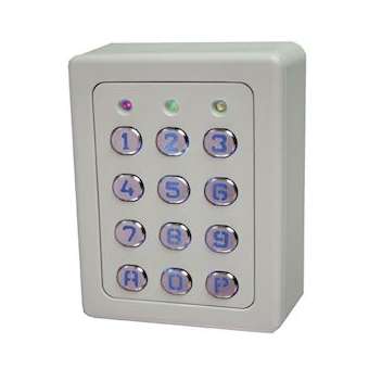 Clavier 2 Relais, 60 Codes, Touches Métalliques, Boîtier Abs Gris|Acie-AIESU2-TME-G