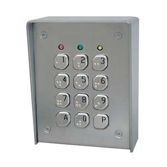 Bly-E / Clavier 2 Relais + Boitier Inox + Touches Métal Braille|Acie-AIEBLY-S