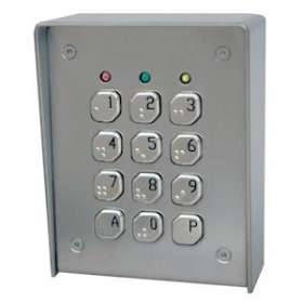 Bly-E / Clavier 2 Relais + Boitier Inox + Touches Métal Braille|Acie-AIEBLY-S