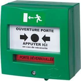Déclencheur manuel vert 2 contacts sans capot|Castel-CST320.3000