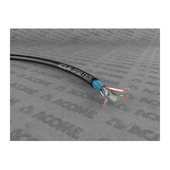 câble F/UTP cat6A INT/EXT LSOH-FR 4P touret 500m noir Dca|Acome-ACOR7690A-T500