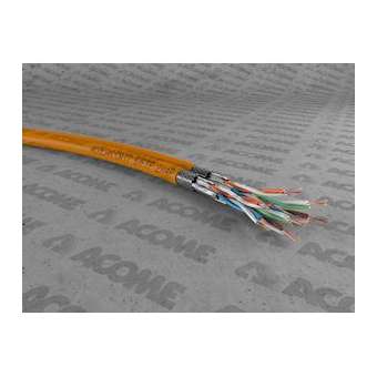 câble S/FTP cat7 LSOH-FR 2x4P touret 500m orange Cca|Acome-ACOR8205E-T500