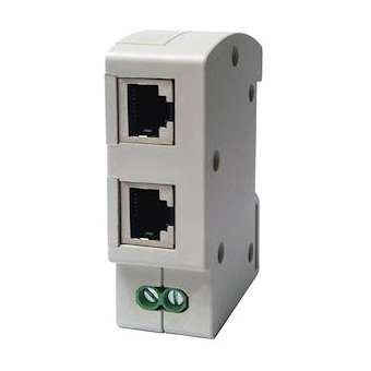 Parafoudre VARIO liaison Ethernet/POE RJ45 Fem/Fem 1000Mbits In 2,5kA Iimp 0,5kA|Adee electronic-ADY069206