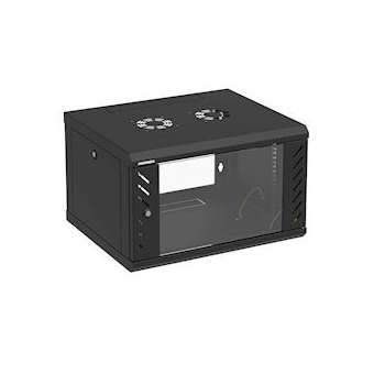 Coffret 19' MODULBOX 6 U prof 500 mm - Noir|Gigamedia-GGMCOF6U2P5MN