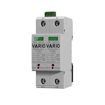 Paraf mod T2 débro fusible intégré, 2P, Isccr 25kA Uc 275V Imax 30kA avec TS|Adee electronic-ADY174111