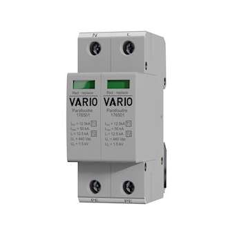 Paraf. Mod compact débro VARIO bipolaire type 1/2 Uc 440V Iimp 12,5kA Up 1,5kV|Adee electronic-ADY176006