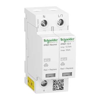 Acti9 Parafoudre iPRD1 12,5r - debro type1 - 1P+N - 350V - report signal - TT TN|Schneider Electric-SCHA9L16282