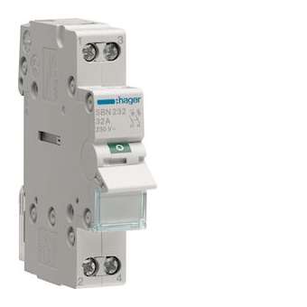 Interrupteur modulaire 2 pôles 32A|Hager-HAGSBN232
