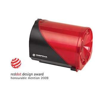 Combiné Feu flash & Sirène 114dB - Série 144 - 230VAC - Rouge - Mural|-WRM44410068