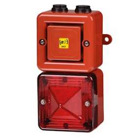 Combiné xénon 5J/100 dB 20-28 Vcc - Rouge - 10 sons|AE&T-APQFL1V20243