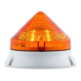CTL900 LED, feu fixe/clignotant, IP54, V12/24ACDC, diam 90mm, base grise|Sirena-ENA38702