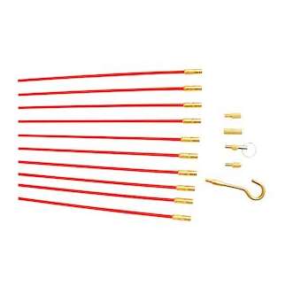 10 Baguettes tire-fils dia 5 mm, L 1 m|Agi robur-AGI398955