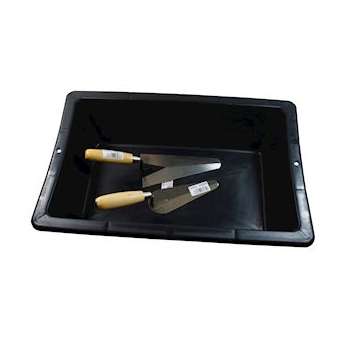 Kit auge plastique 10 litres, truelle langue de chat 16 et truelle italienne 18.|Agi robur-AGI393200