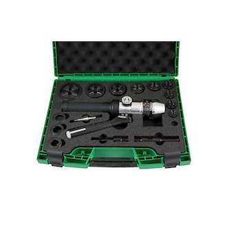 Coffret 7 poinçons et matrices e-vo3+, ISO 16à 63, avec appareil hydraulique HYD|Agi robur-AGI016172
