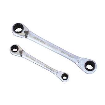 Jeu de 20 clés polygonales à cliquet 72 dents, universelles.|Agi robur-AGI391601