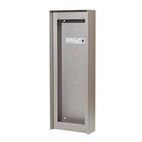 Cadre saillie aluminium avec visière 4 modules p/gt|Aiphone-AIPGT104HB