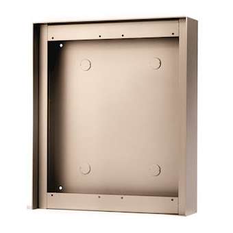 Cadre saillie aluminium avec visière 2 x 3 modules p/gt|Aiphone-AIPGT203HB