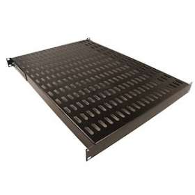 Etagère 19' fixe 1 U - 4 points de fixation - prof 600 mm|Gigamedia-GGMELEF600N