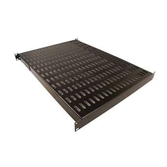 Etagère 19' fixe 1 U - 4 points de fixation - prof 600 mm|Gigamedia-GGMELEF600N