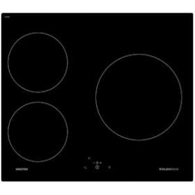 Table induction 60 cm - 3 foyers - 4,65 kW - Commandes sensitives centralisées|Airlux-ALXGTI630BK