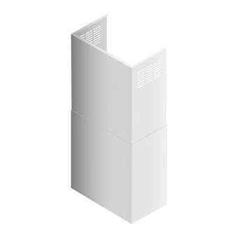 Kit cheminée blanche + déviateur d'air + clapet anti-retour pour hotte AHW981WH|Airlux-ALXAHWACWH