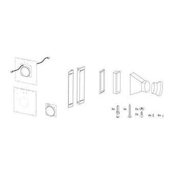 Kit de dissociation du moteur des hottes plan de travail|Airlux-ALXAHAKDM