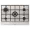 Table inox gaz 70 cm - 5 foyers dont 1 triple couronne - 10,8 kW - Manettes