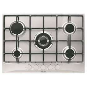 Table inox gaz 70 cm - 5 foyers dont 1 triple couronne - 10,8 kW - Manettes|Airlux-ALXGT755IX