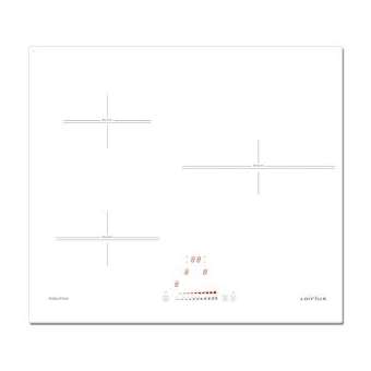 Table induction 60 cm - 3 foyers dont 1 D 28 cm - 6,7 kW - Slider - 3 boosters|Airlux-ALXATI632WHN