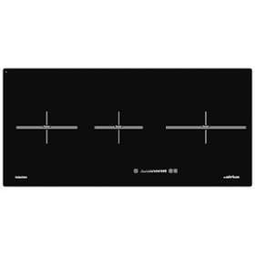 Table induction 80 x 37 cm - 3 foyers - 3 boosters - 6,7 kW - Slider - minuteurs|Airlux-ALXATI83BK