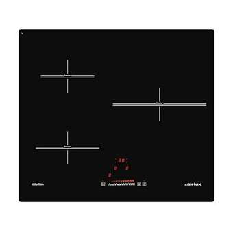 Table induction 60 cm - 3 foyers dont 1 D 28 cm - 6,7 kW - Slider - 3 boosters|Airlux-ALXATI632BKN