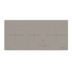 Table induction 80 x 37 cm - 3 foyers - 3 boosters - 6,7 kW - Slider - minuteurs|Airlux-ALXATI83SI