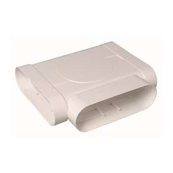 Té Minigaine blanc 90DEG horizontal équivalent D125 (60x200)|Aldes-ALD11023980