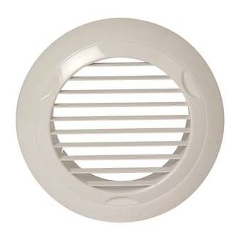 Grille plastique fixe BIP D 80 mm - Blanc|Aldes-ALD11022073