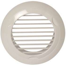 Grille plastique fixe BIP D 80 mm - Blanc|Aldes-ALD11022073