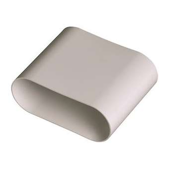 Raccord Minigaine male longueur 80mm équivalent D80 (40x100)|Aldes-ALD11023082