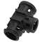 Raccord ANAQUICK en T à montage interne, Noir, DN17-DN10-DN17|Anamet-ANM7977070