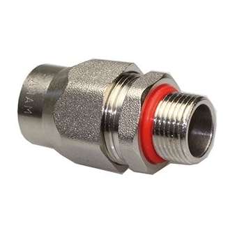 Racc. droit, Fixe, Lait. nick., IP 69K, M25x1,5 - Gaine ANAFLEX DN20|Anamet-ANM8420250