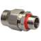 Racc. droit, Fixe, Lait. nick., IP 69K, M32x1,5 - Gaine ANAFLEX DN25