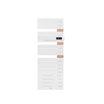 Sèche-serviettes Allure 3 mat à droite avec soufflerie 1500W blanc granit|Thermor-EET483162