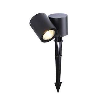 TOPAZE - Proj. Ext. IP54 IK08 sur piquet, 1 tête, lpe LED 5,2W 3000K 500lm incl.|Aric-ARI50914