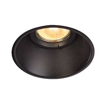 HORN-O, encastré de plafond intérieur, noir mat, GU10/QPAR51, 50W max, IP21|SLV-DC5113160