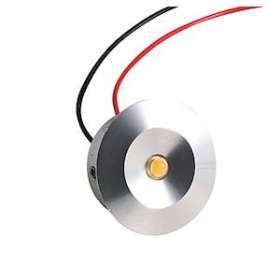 BALI LED 3 rond fixe alu brossé 3000K 1W 30DEG IP20|Europole-POL4001