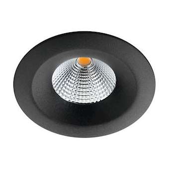 Uniled ISOSAFE AIRTIGHT downlight noir LED 7W 3000K classe II IP65|Sg lighting-NOL904323